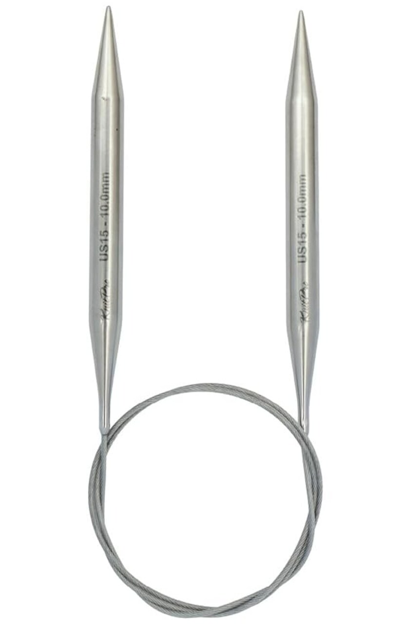 KnitPro Stelo Lace Fixed Circular Knitting Needles 40" Size 0 - 17